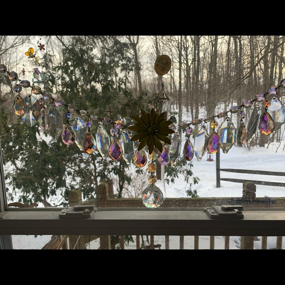 Antique & Vintage Crystal Glass Prism Sun Catcher/Window Ornament - Picture 6 of 6